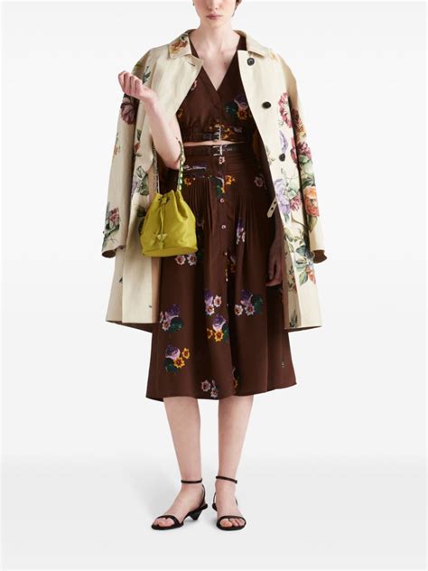 prada floral print womens